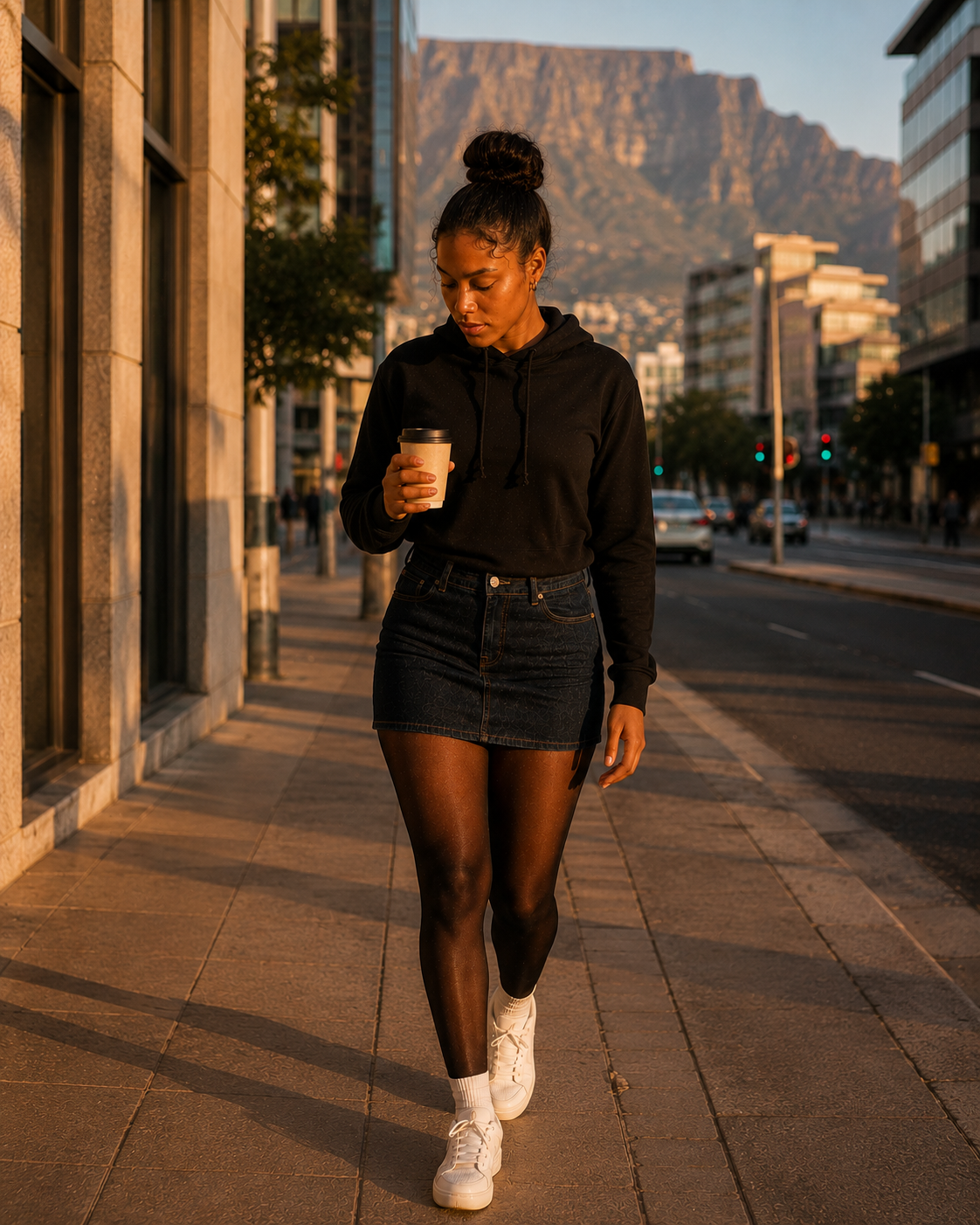 Veloura™ Essential Black Hoodie