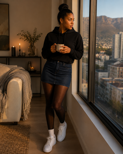 Veloura™ Dark Denim Mini Skirt
