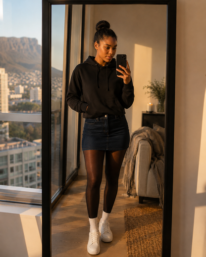 Veloura™ Dark Denim Mini Skirt