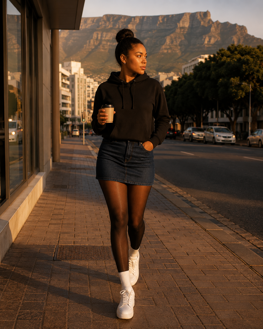 Veloura™ Dark Denim Mini Skirt